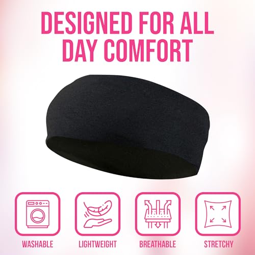 Styla Hair Headbands for Women Stretch Fashion Head Bands 10 Pack Non-Slip Head Wraps Great for Spa, Sports, Yoga, Pilate...
