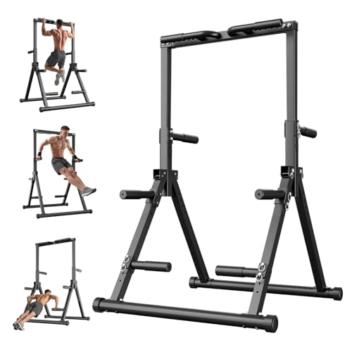 Foldable Pull Up Bar Free Standing, Strength Training Pull-up Bars Adjustable Pull Up Station, Power Tower Pull Up Bar Mul...