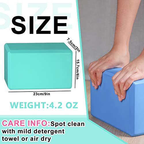 10 Pcs Yoga Blocks Bulk EVA Foam Blocks High Density Foam Brick Yoga Accessories, Improve Strength and Aid Balance and Fle...