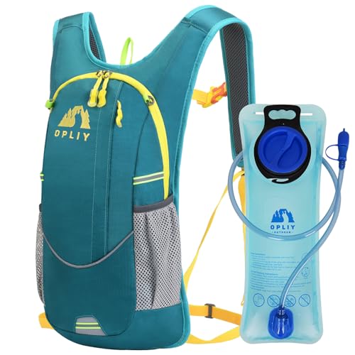 Hydration Backpack with 2L Bladder – Durable Lightweight Water Pack for Running, Hiking, Biking – Fits Men, Women, Youth