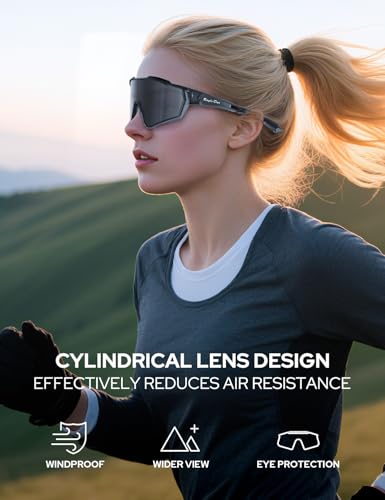 Rayli.Dar Polarized Sports Sunglasses for Men & Women UV400 TAC HD Lenses, Ultra Light TR90 Frame, Cycling Driving Glasses