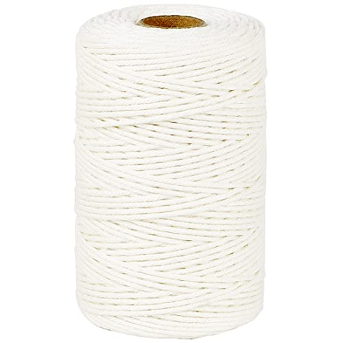 PerkHomy Cotton Butchers Twine String 500 Feet 2mm Twine for Cooking Food Safe Crafts Bakers Kitchen Butcher Meat Turkey S...