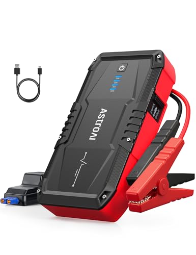 AstroAI S8 Car Battery Jump Starter, Car Jumper Starter Battery Pack for Up to 6.0L Gas & 3.0L Diesel Engines, 12V Portabl...
