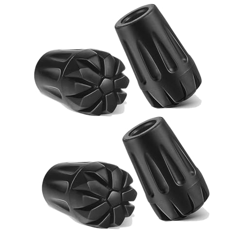 Amzlike Extra Thick and Wear ResistingTrekking Pole Tip Accessories Set Hiking Pole Rubber Tips Replacement