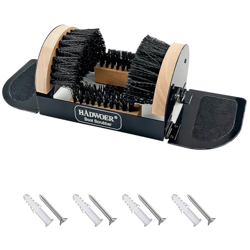 Hadwoer Boot Brush Scraper Outdoor – Heavy Duty Boot Scrubber & Shoe Cleaner Brush for Mud, Dirt & Snow – Durable Outdoor ...