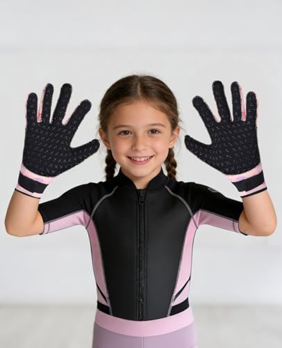 XUKER Kids 3mm Neoprene Wetsuit Gloves - Thermal Warmth for Diving, Scuba, Snorkeling, Kayaking & Swimming - Youth Water S...