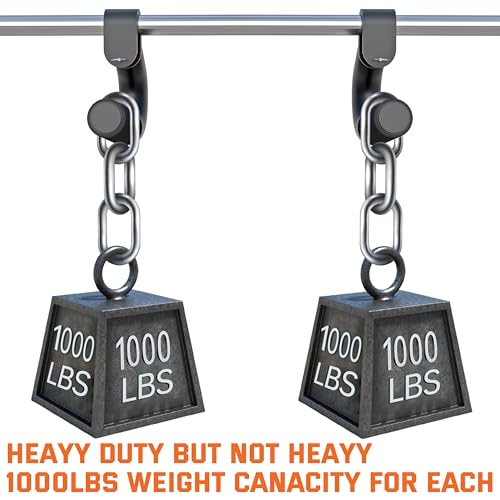 Neutral Grip Handles for Pull Up,1000 lbs Heavy Duty Steel Pull Up Handles,Ergonomic Portable Hooks for Barbell Row Deadli...