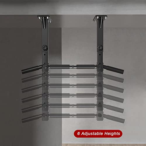 Wall Mount Pull Up Bar, Joist Beam Rafter Mount Pull-up Bar, Ceiling Mounted Chin Up Bar for Home Gym with Punching Bag Ha...