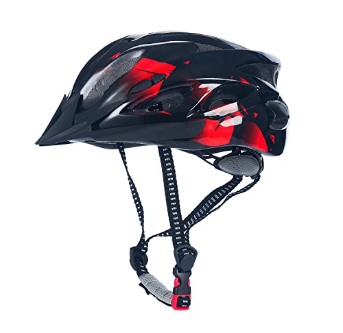 Adult Cycling Bike Helmet, Lightweight and Adjustable with Pads&Visor for Men and Women,Premium Quality Airflow Unisex Bik...