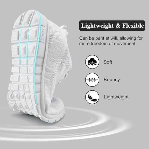 FUDYNMALC Womens Sneakers Tennis Shoes: Fashion Lightweight Non Slip Footwear for Walking Casual Travel