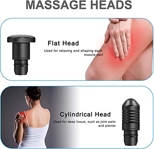 Mebak 3 Massage Gun Heads - Replaceable 7 Different Attachment Heads Set, Original