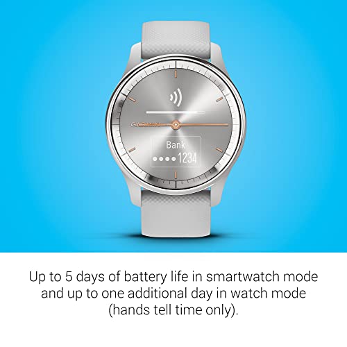 Garmin vívomove Trend, Stylish Hybrid Smartwatch, Long-Lasting Battery Life, Dynamic Watch Hands and Touchscreen Display, ...