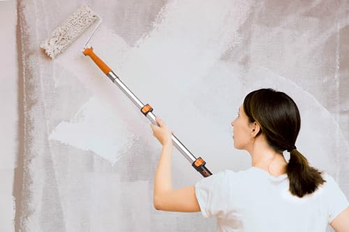 1.5-3 ft Long Paint Roller Extension Pole // Multi-Purpose Telescopic Extension Pole with Universal Twist-on Metal Tip // ...