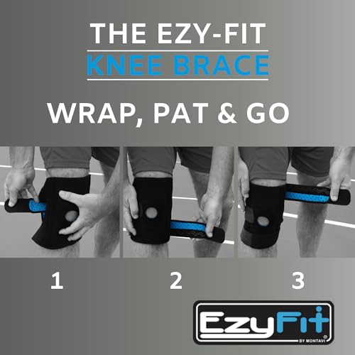 MONTAVI EzyFit Knee Brace XL - Adjustable Support for Arthritis, ACL Meniscus Tear & Knee Pain Relief or Injury Recovery -...