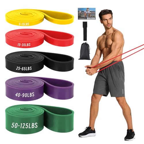 Non Latex Resistance Bands, Pull Up Assistance Bands, Exercise Bands Resistance, Workout Bands Resistance for Men and Wome...