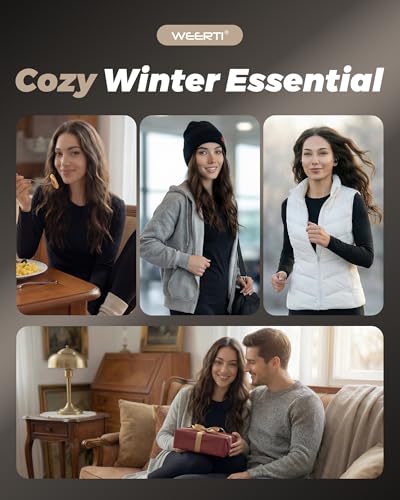 WEERTI Thermal Underwear for Women Long Johns with Fleece Lined Base Layer Women Cold Weather Top Bottom