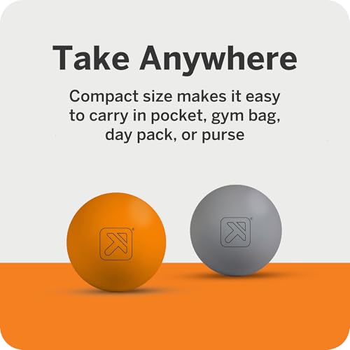 Foundation Massage Balls - Medium-Density Myofascial Release Tool, Durable Vulcanized Rubber, Portable, Ideal for Muscle R...