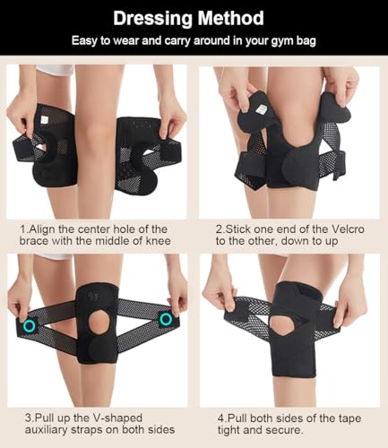 SUJAYU Knee Braces for Women Men Knee Braces for Knee Pain, Light Patella Brace with Side Stabilizers for Meniscus Tear, A...