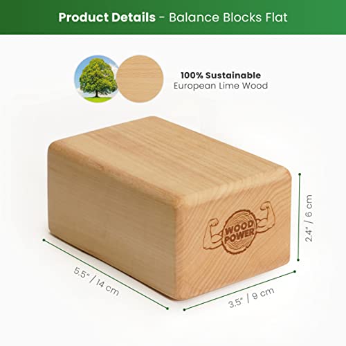 WOODPOWER BalanceBlocks - Handstand Blocks & Yoga Block in One - Bodyweight Training, Gymnastics, Acrobatics, Yoga, Yoga p...