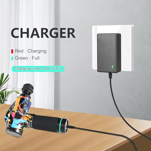 16.8V 1A Massage Gun Charger Replacement 16.8V 0.8A 1A AC DC Power Supply for Massage Gun Power Supply Cord Cable