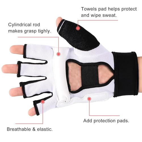 FitsT4 Sports Half Mitts MMA UFC Training Boxing Punch Bag Martial Arts Gloves