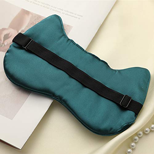 PERFECTSIGHT Sleep Eye Masks, Cute Cat Silk Sleep Eye Cover Lightweight Adjustable Eyeshade Mask Cover for Women Men Sleep Travel Nap (Black)