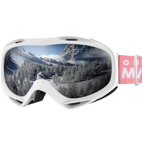 OutdoorMaster OTG Ski Goggles - Over Glasses Ski/Snowboard Goggles for Men, Women & Youth - 100% UV Protection