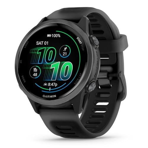 PlayBetter Garmin Forerunner 570 (42mm, Slate Gray/Translucent Black) Advanced GPS Running and Triathlon Smartwatch Bundle...