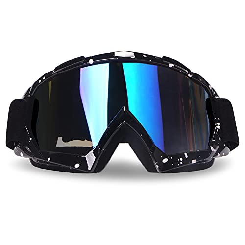 4-FQ Motorcycle Goggles Dirt Bike Goggles Windproof ATV Dustproof Racing GogglesScratch Resistant Ski Goggles Protective S...