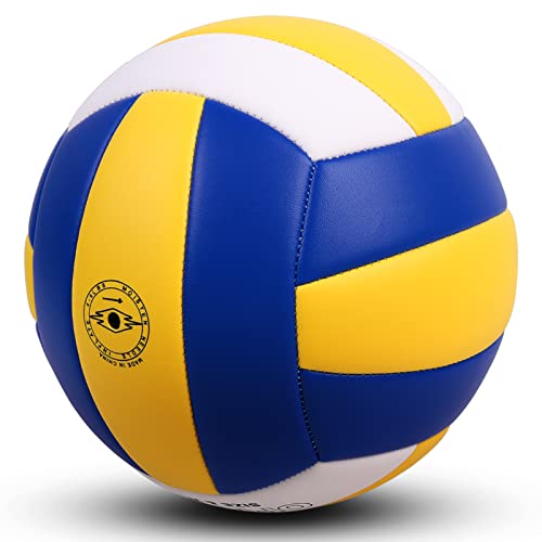 YANYODO Official Size 5 Volleyball Indoor Outdoor Volleyball Ball for Game Gym Training Beach Play Lightweight Soft Touch ...