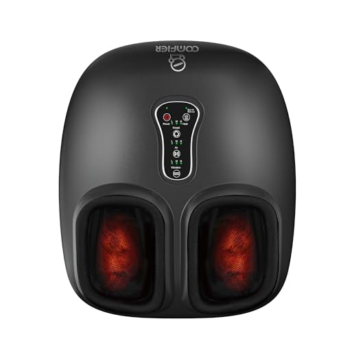 COMFIER Shiatsu Foot Massager with Heat[FSA Eligible HSA],2026 Upgraded Feet Massager Machine for Plantar Fasciitis,Neurop...
