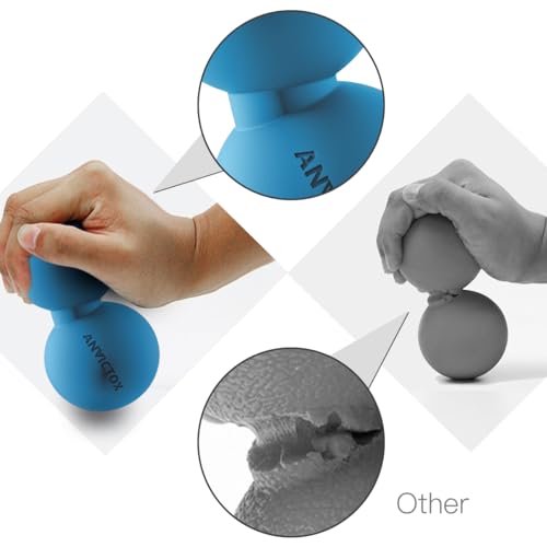 ANVICTOX Peanut Massage Ball,Double Lacrosse Ball for Neck and Back,Medium Density Myofascial Release Massager Ball for De...