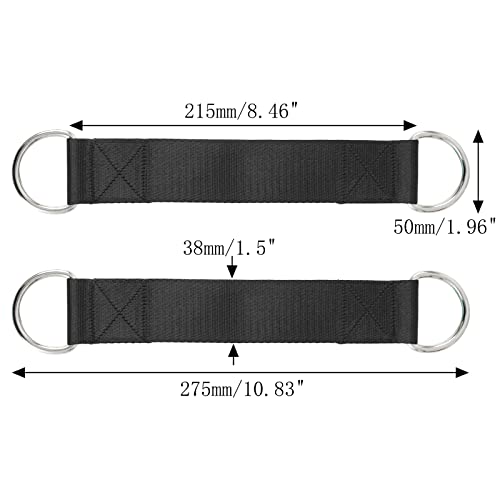 PANTIK Pair of Outdoor Hanging Straps with carabiner Holds 150kg/ 330lbs Straps Hanging Kit Hooks for Camping, Door Bar, G...