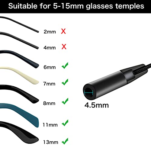 Festty Glasses Strap Sports 3 pcs, Eyeglasses Strap Holder for Kids Women Men, Adjustable Sunglasses lanyard string chain，...