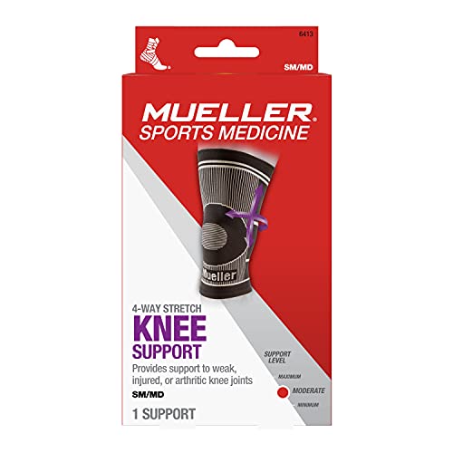 Mueller Sports Medicine 4-Way Stretch Knee Support, Knee Pain Relief Support for Men and Women, Ideal for Arthritis, Sprai...