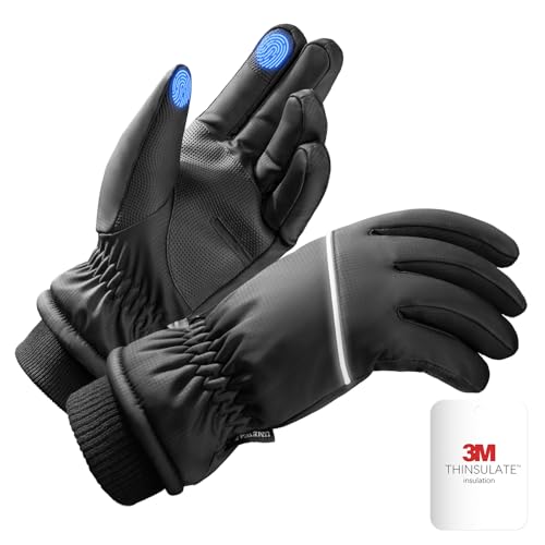 UMEWARM Winter Gloves Men Women Made with 3M Insulation, -20℉ GEANI-TEX Waterproof&Windproof Gloves for Cold Weather