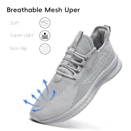 XKOWUO Women's Tennis Running Walking Shoes Slip on Casual Non Slip Athletic Workout Gym Sneakers Fashion Lightweight Brea...