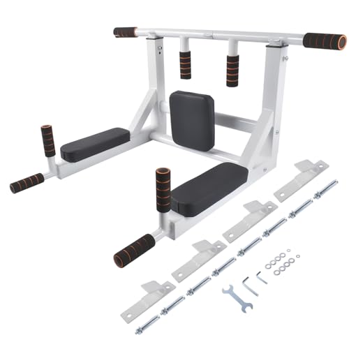 Multifunctional Dip Station for Indoor Home Gym Workout Pull Up Bar 440 lbs Training Equipment Mixizap
