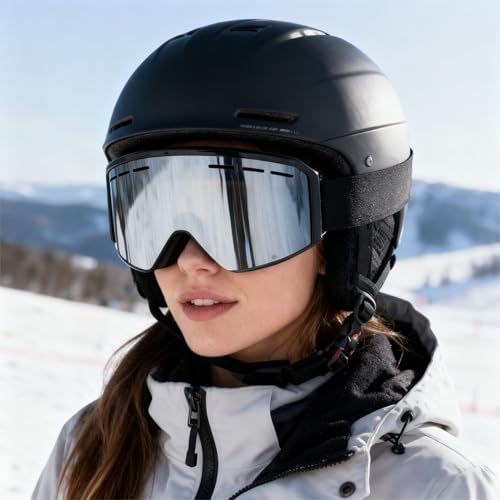 MXJ Gear Ski Goggles Over Glasses,YH359 Snowboard Goggles,Anti-Fog UV400 Protection Snow Goggles for Adult