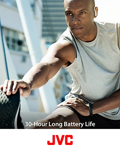 JVC Sport True Wireless Earbuds Headphones, Lightweight and Compact, Long Battery Life (up to 30 Hours), Sound with Neodym...