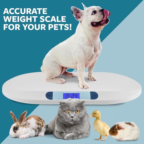 Smart Weigh Digital Baby & Pet Scale – Infant and Small Animal Weighing Scale for Newborns, Puppies & Cats – 44 lb Capacit...