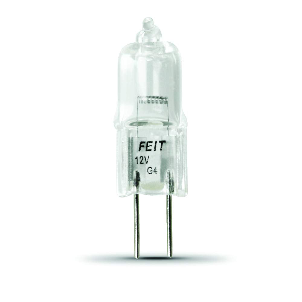 Feit Electric 10-Watt T3 Halogen Bulb, Bi-Pin Base, Clear, 1.25 H, 3000K, Model Bpq10T3/Rp