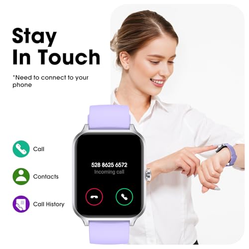 Pautios Smart Watch No App/Phone Required,42mm Smartwatch for Women Men,Fitness Tracker Watch with Heart Rate Monitor, Sle...