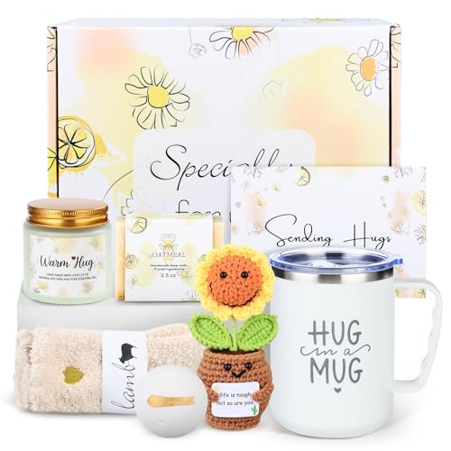 Get Well Gifts Baskets for Women - Care Package After Surgery Recovery Gifts,Feel Better Set Thinking Of You Self Care Gif...