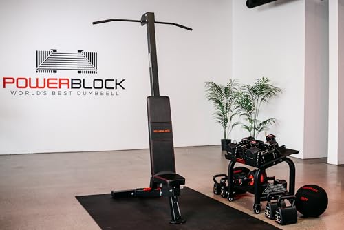 PowerBlock PowerBench 2.0 Chin-Up Attachment – Adjustable Pull-Up Bar for Home Gym Strength Training