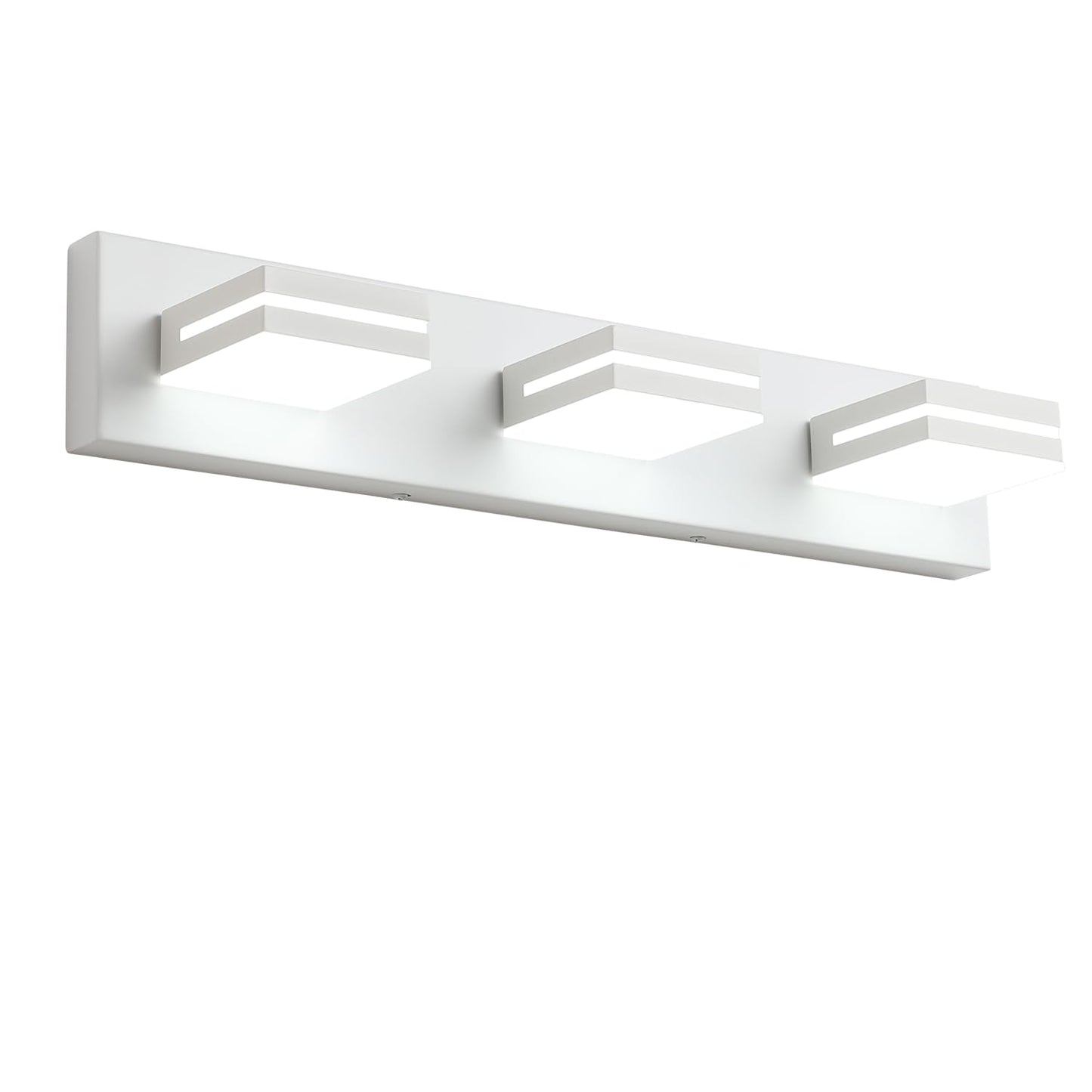 SineRise LED Bathroom Vanity Light Fixture, 3-Light, 24-Inch, Dimmable, Matte White, Model H0001-14