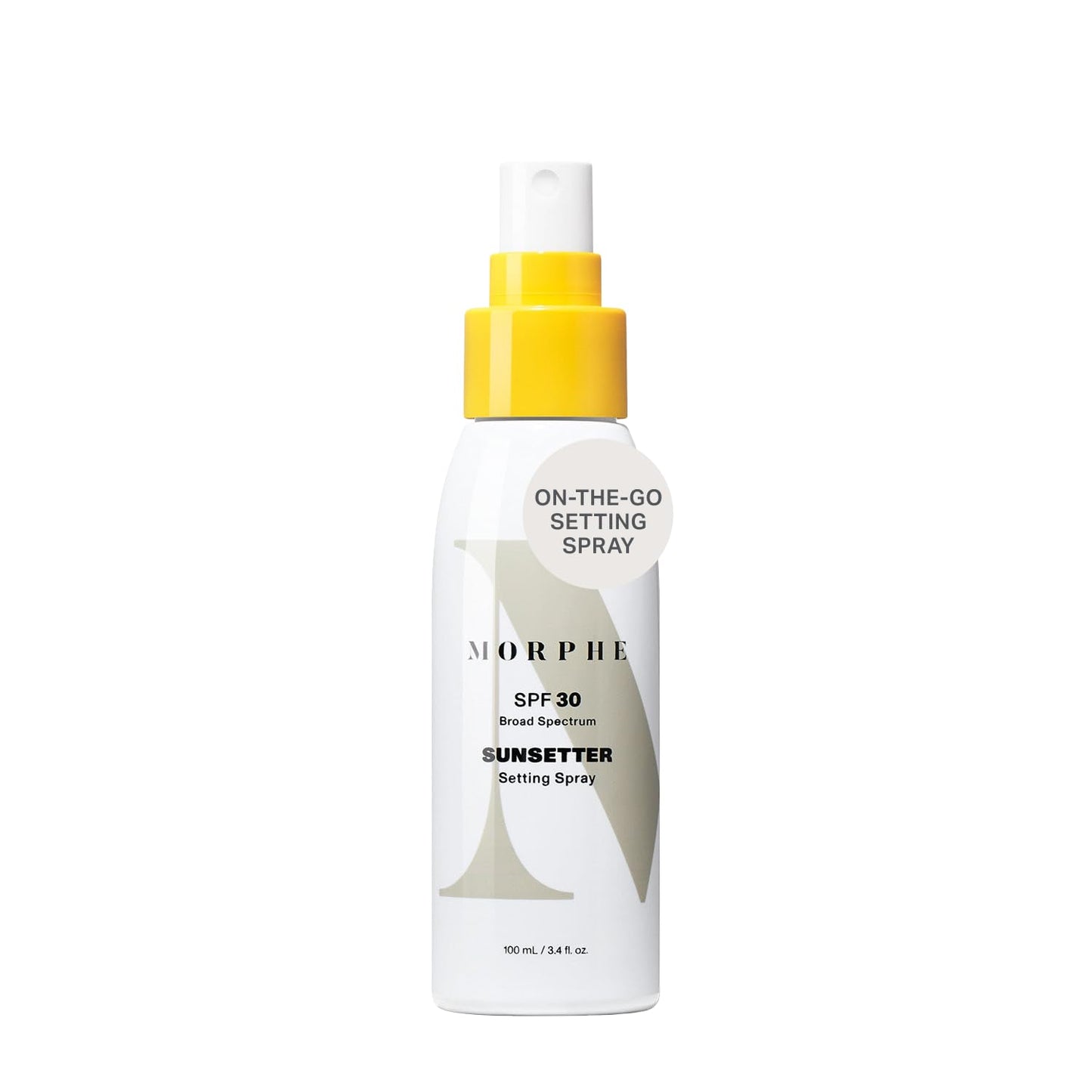 Morphe Sunsetter Spectrum Setting Spray - Broad Spectrum SPF 30 Makeup Setting Spray - Oil-Free Face Mist with No White Cast - P