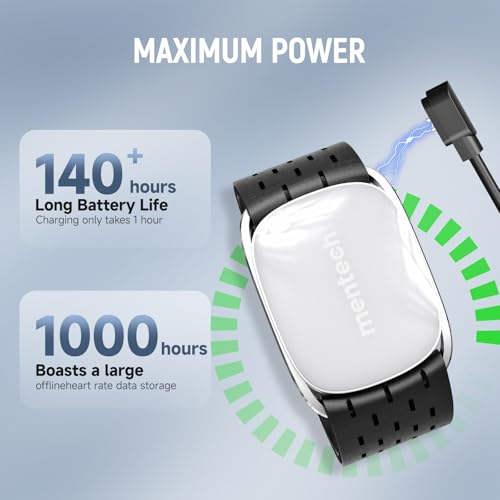 ANT+ Bluetooth Heart Rate Monitor, Portable Arm Heart Rate Monitor, 140 Hours Battery Life, Real Time Monitoring, Custom I...