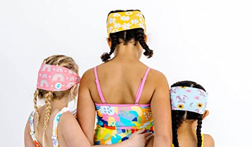 Splash Place SWIM GOGGLES with Fabric Strap - Adult & Kids Swim Goggles - Around The World Theme