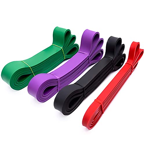 Pull Up Resistance Bands Set of 4 for Men and Women, Assistance Band for Exercise for Resistance Training Powerlifting, Gy...